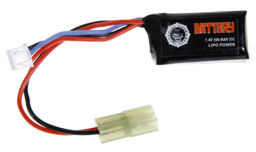 BATERIA LIPO 7.4V 300 MAH 35C DUEL CODE