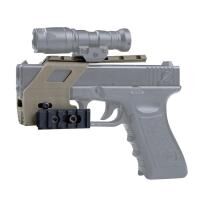 Kit tactical con RAIL para G17,18,19 TAN GB-84-T