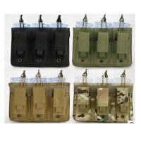 Portacargador triple 1000D opentop para M4 y pistola MG-33-TAN
