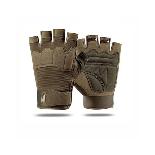 GUANTES TCTICOS MEDIO DEDO OD XL